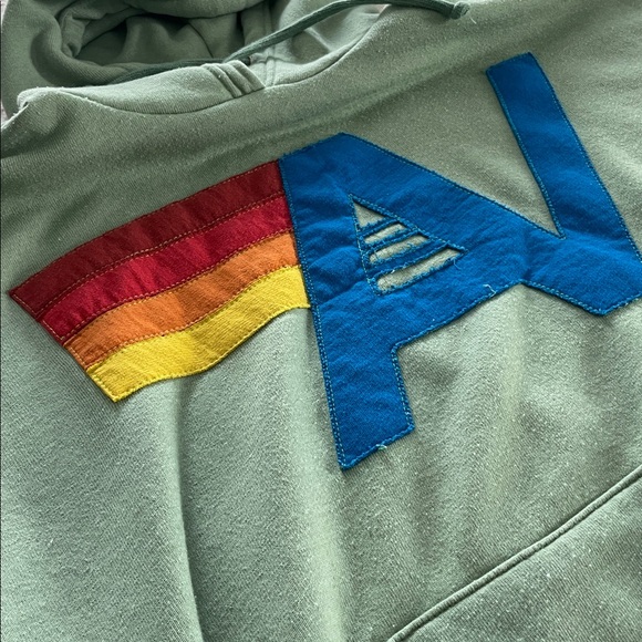 Aviator Nation set  logo Stitch Relaxed hoodie and sweatpants in Sage - Picture 3 of 10